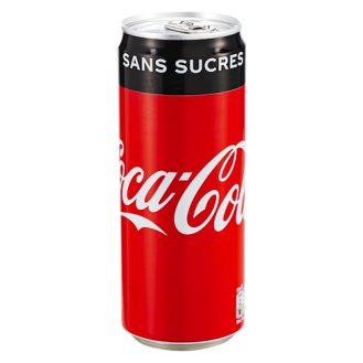 Canette Coca cola Zéro 33 cl